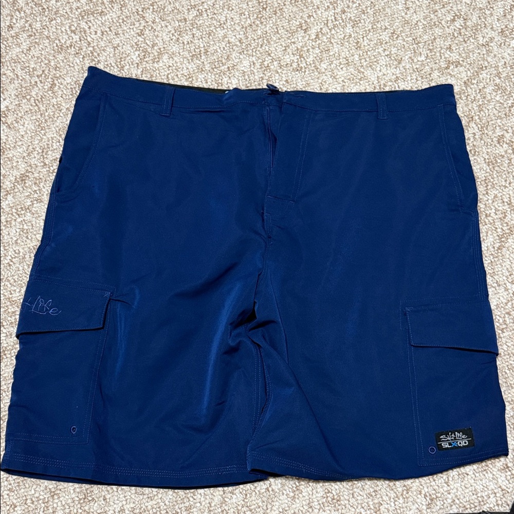 Salt life Ocean Blue Men's Cargo Swim Shorts